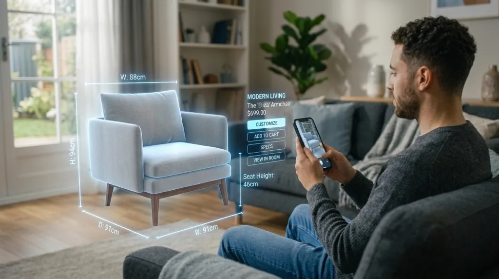 3D AR virtual preview trend for interactive ecommerce shopping in 2026
