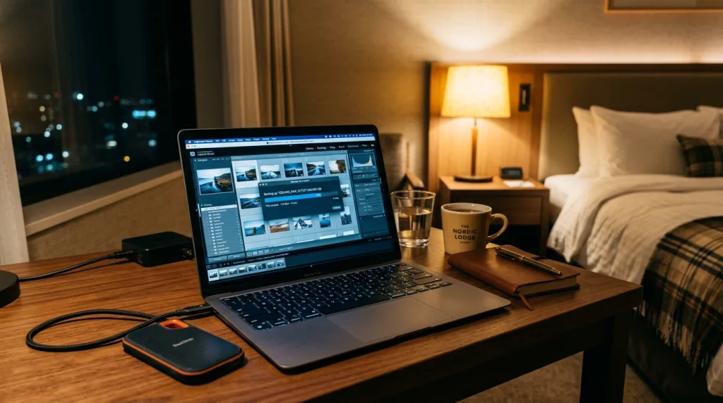 Backing up travel photography RAW files to a portable SSD drive