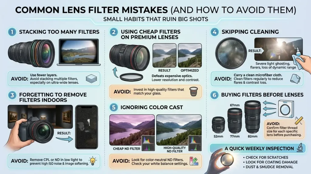Common Lens Filter Mistakes (and How to Avoid Them)