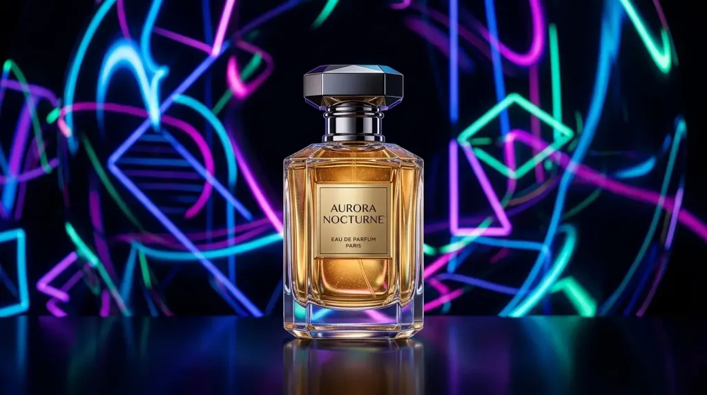 Dramatic e-commerce product photography featuring a selectively inverted color background for visual impact.