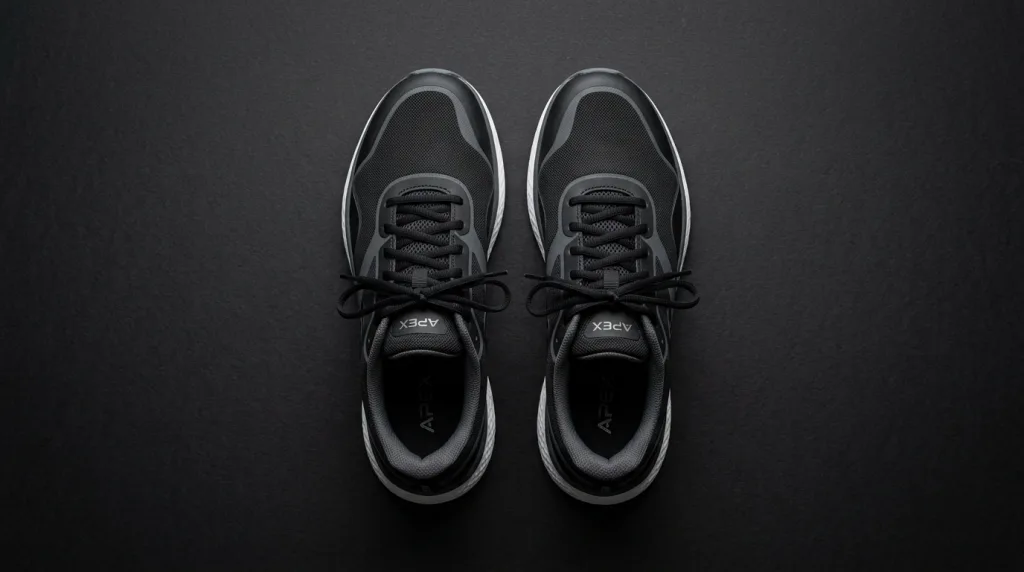 E-commerce product photography using an inverted dark background to highlight merchandise