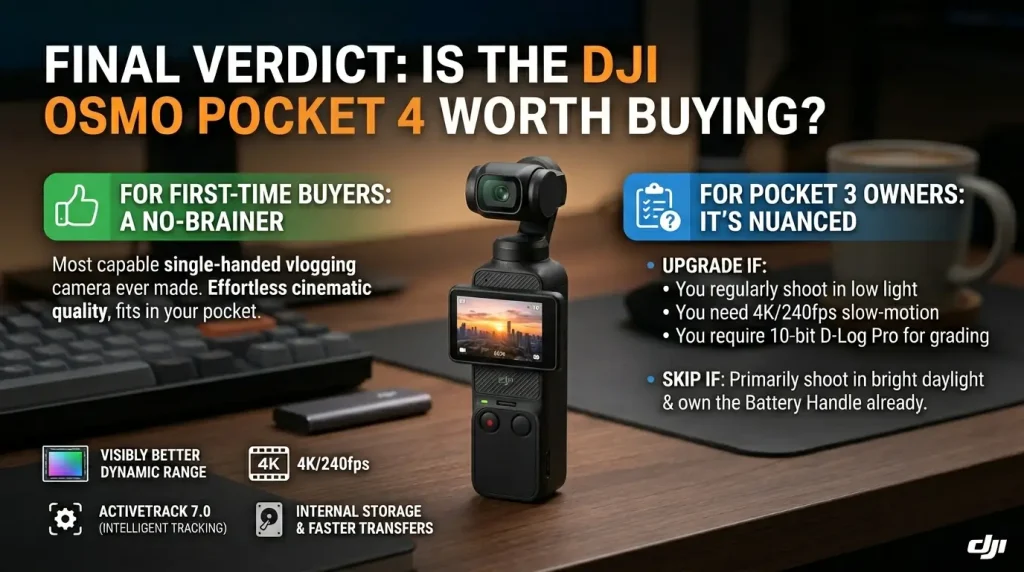 Final Verdict Is the DJI Osmo Pocket 4 Worth Buying