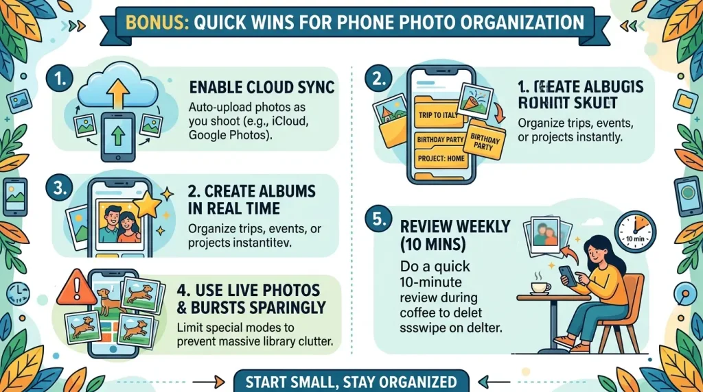 Quick Wins for Phone Photo Organization