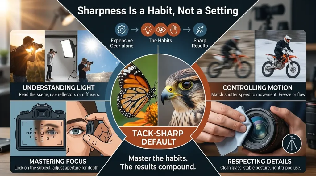 Sharpness Is a Habit, Not a Setting