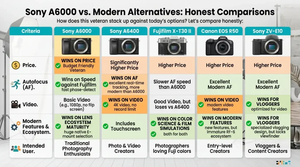Sony A6000 vs Modern Alternatives