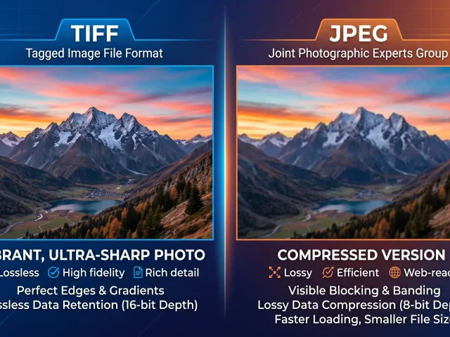 TIFF vs JPEG Explained: Quality, Size, and Best Use Cases