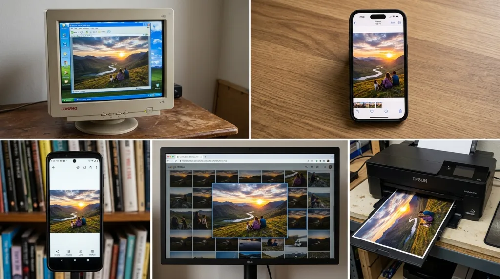 Universal compatibility of JPEG image format across old and modern digital devices