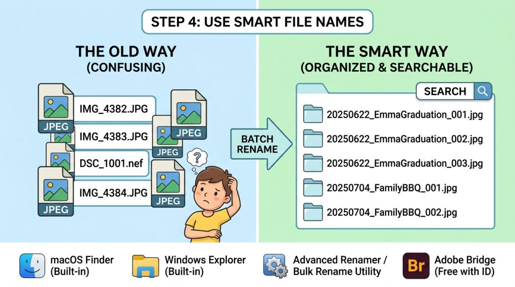Use Smart File Names Instead of “IMG_4382.JPG