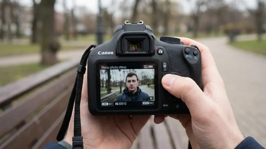Canon EOS 4000D 2.7-inch rear screen and display limitations