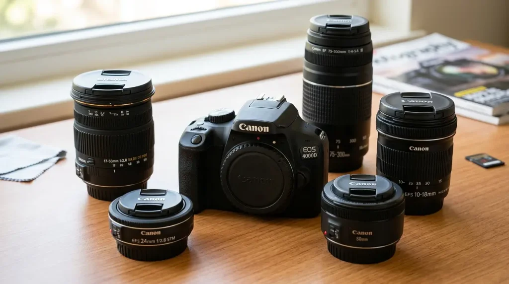 Canon EOS 4000D lens ecosystem and compatible lens options