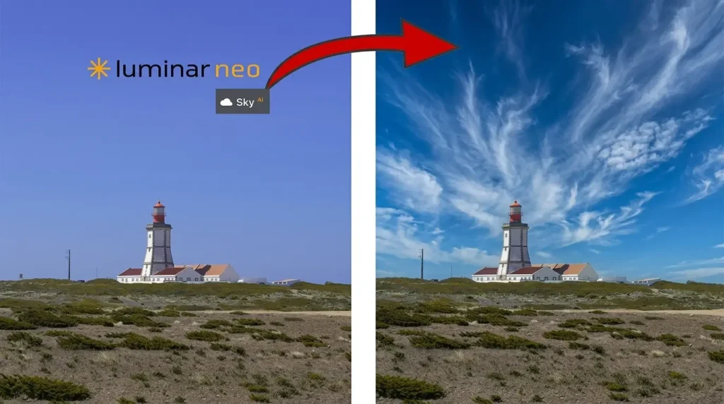 Luminar Neo AI photo editor Sky AI