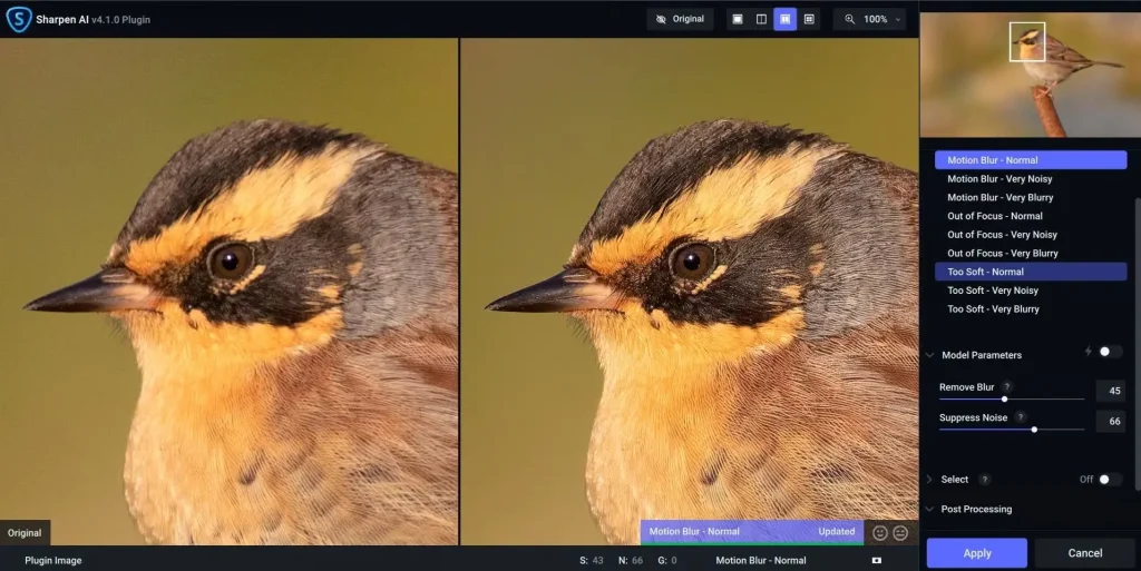 Topaz Photo AI 4 noise reduction