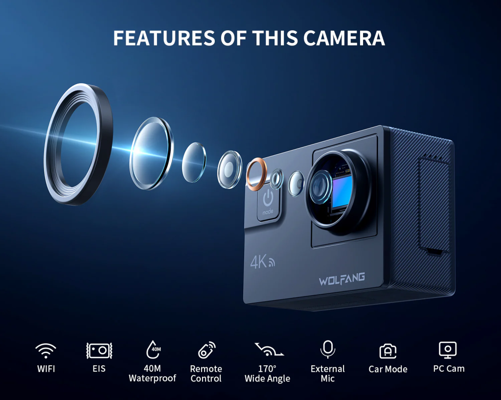 Wolfang GA300 action camera