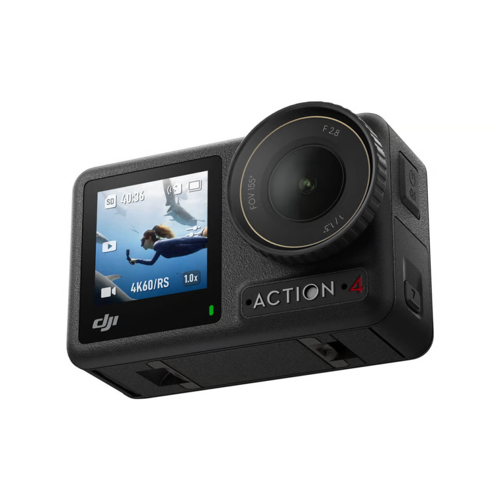 DJI Osmo Action 4 with large sensor and dual screens