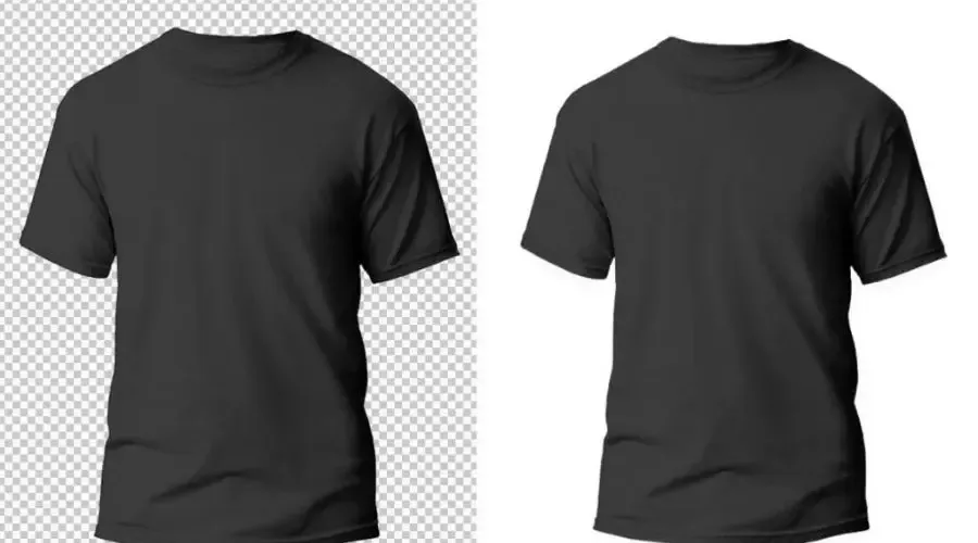 Apparel product with clean clipping path on white